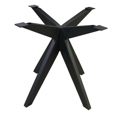 Stalen matrix zwart spinpoot 80 bij 80 cm en hoogte 72,5 cm (10 x 5 cm)