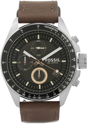Horlogeband Fossil CH2885 Leder Bruin 22mm