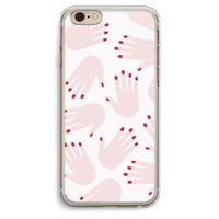 Hands pink: iPhone 6 Plus / 6S Plus Transparant Hoesje