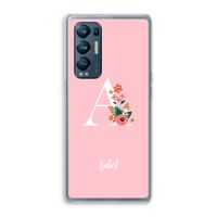 Pink Bouquet: Oppo Find X3 Neo Transparant Hoesje
