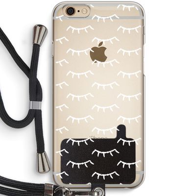 Wimpers: iPhone 6 / 6S Transparant Hoesje met koord