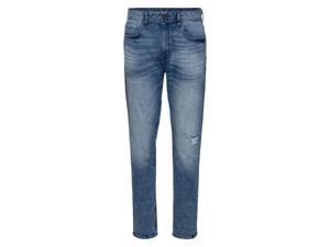 LIVERGY Heren jeans - tapered fit (50 (34/34), Blauw)