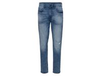 LIVERGY Heren jeans - tapered fit (50 (34/34), Blauw)