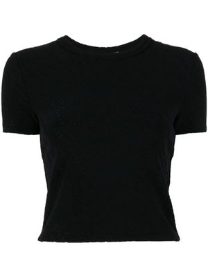 Alexander Wang t-shirt à design plissé - Noir