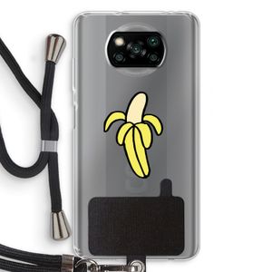 Banana: Xiaomi Poco X3 NFC Transparant Hoesje met koord