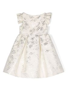 La Stupenderia robe Ginevra à fleurs - Or