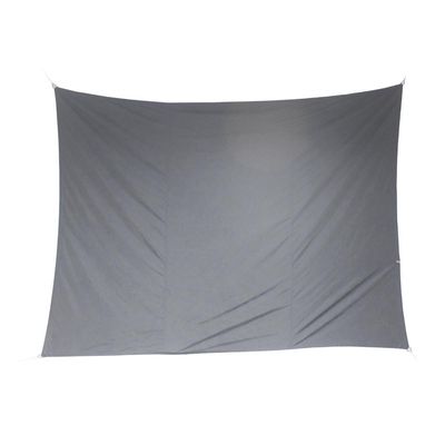Premium kwaliteit schaduwdoek/zonnescherm Shae rechthoekig grijs 3 x 4 meter