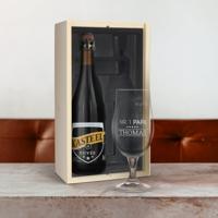 Bierpakket met gegraveerd glas - Kasteel Cuvée du Chateau