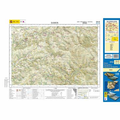 Topografische kaart 124-IV Samos | CNIG - Instituto Geográfico Nacional1