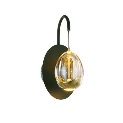 Highlight WandlampGolden Egg zwart enkel - W3456.01