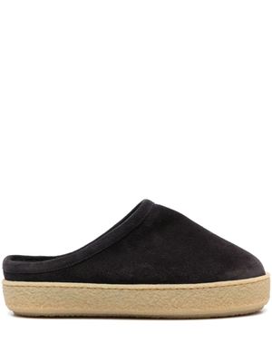 ISABEL MARANT mules Fozee en daim à plateforme - Noir