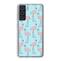 Anything Flamingoes: Samsung Galaxy S21 FE Transparant Hoesje