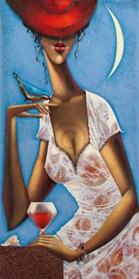 Kunstdruk Ira Tsantekidou - Rose d&apos;Anjou 1 50x100cm