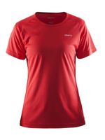 Craft Prime korte mouw hardloopshirt rood dames S