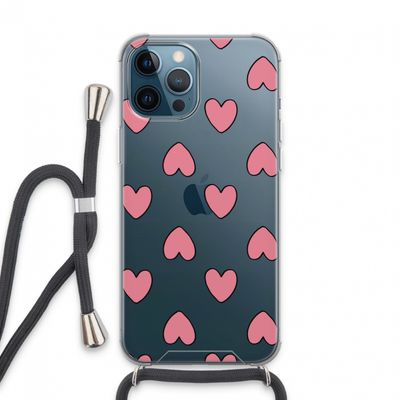 Ondersteboven verliefd: iPhone 13 Pro Max Transparant Hoesje met koord