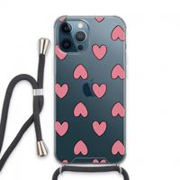 Ondersteboven verliefd: iPhone 13 Pro Max Transparant Hoesje met koord