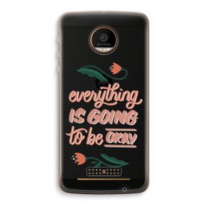 Optimistic flower girl: Motorola Moto Z Force Transparant Hoesje