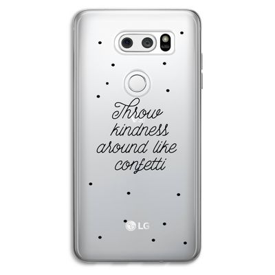 Confetti: LG V30 Transparant Hoesje