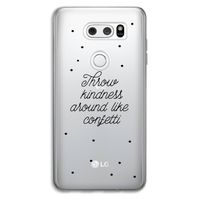 Confetti: LG V30 Transparant Hoesje
