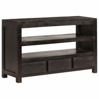 Tv-meubel 90x30x55 cm massief acaciahout donkerbruin