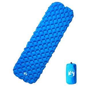 VidaXL Kampeermatras opblaasbaar 190x58x6 cm 1-persoons blauw
