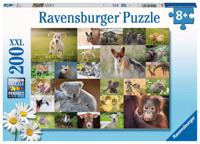 Ravensburger Puzzel Schattige Babydieren, 200st. XXL