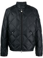 Moncler veste matelassée à patch logo - Noir - thumbnail