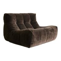 HKliving Lazy Lounge Fauteuil - Royal Velvet Espresso