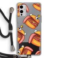 Hamburger: OnePlus 9 Transparant Hoesje met koord