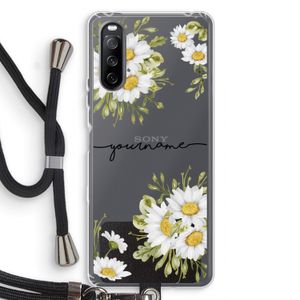 Daisies: Sony Sony Xperia 10 III Transparant Hoesje met koord