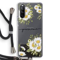 Daisies: Sony Sony Xperia 10 III Transparant Hoesje met koord