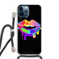 Lip Palette: iPhone 12 Pro Max Transparant Hoesje met koord