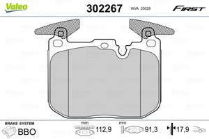 Valeo Remblokset 302267