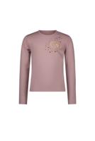 Le Chic Meisjes t-shirt strass hart - Norma - Sweet plums