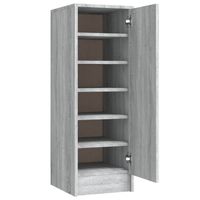 vidaXL Schoenenkast 32x35x92 cm bewerkt hout grijs sonoma eikenkleurig