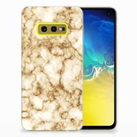 Samsung Galaxy S10e | TPU | Siliconen hoesje | Marmer Goud