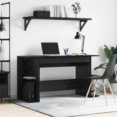 Bureau met plank Anders met opslag Zwart eiken Bewerkt hout