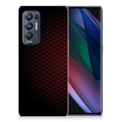 OPPO Find X3 Neo | TPU bumper | Geruit Rood
