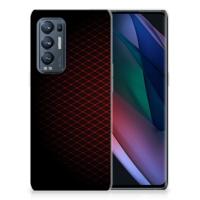 OPPO Find X3 Neo | TPU bumper | Geruit Rood
