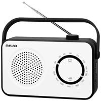 Aiwa R-190BW Transistorradio FM, Middengolf Wit - thumbnail