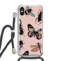 Tiny Bugs: iPhone XS Max Transparant Hoesje met koord