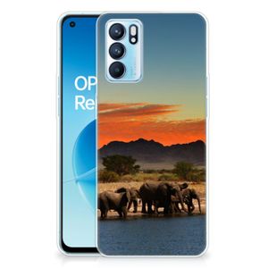 OPPO Reno 6 5G TPU Hoesje Olifanten