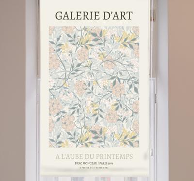 Kunst rolgordijnën Galerie d'art poster