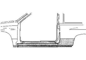 PLAATWERKDEEL Dorpel R 2-deurs 3770102