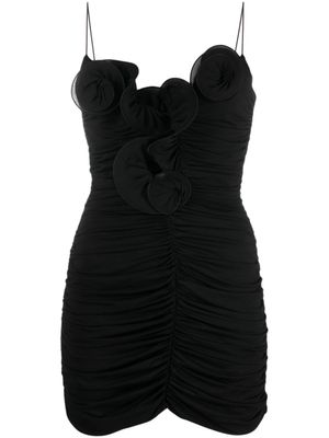 Magda Butrym robe courte Flower - Noir