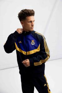 Real Madrid Woven Trainingspak Senior 2023/2024 - Maat XS - Kleur: GeelPaars | Soccerfanshop