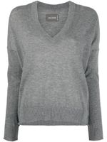 Zadig&Voltaire pull en cachemire à col v - Gris