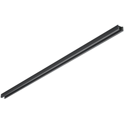Spanningsrail - Trion Dual - 2 Fase - Opbouw - Aluminium - Zwart - 1 Meter