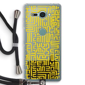 Majorelle Blue Print: Sony Xperia XZ2 Compact Transparant Hoesje met koord