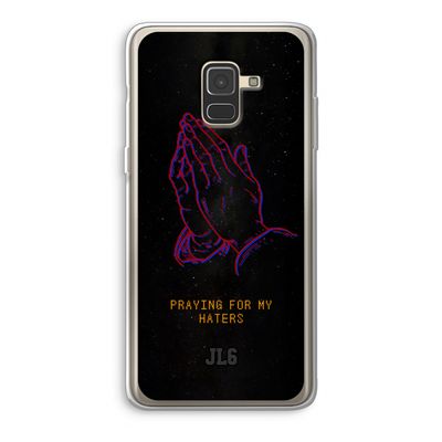 Praying For My Haters: Samsung Galaxy A8 (2018) Transparant Hoesje